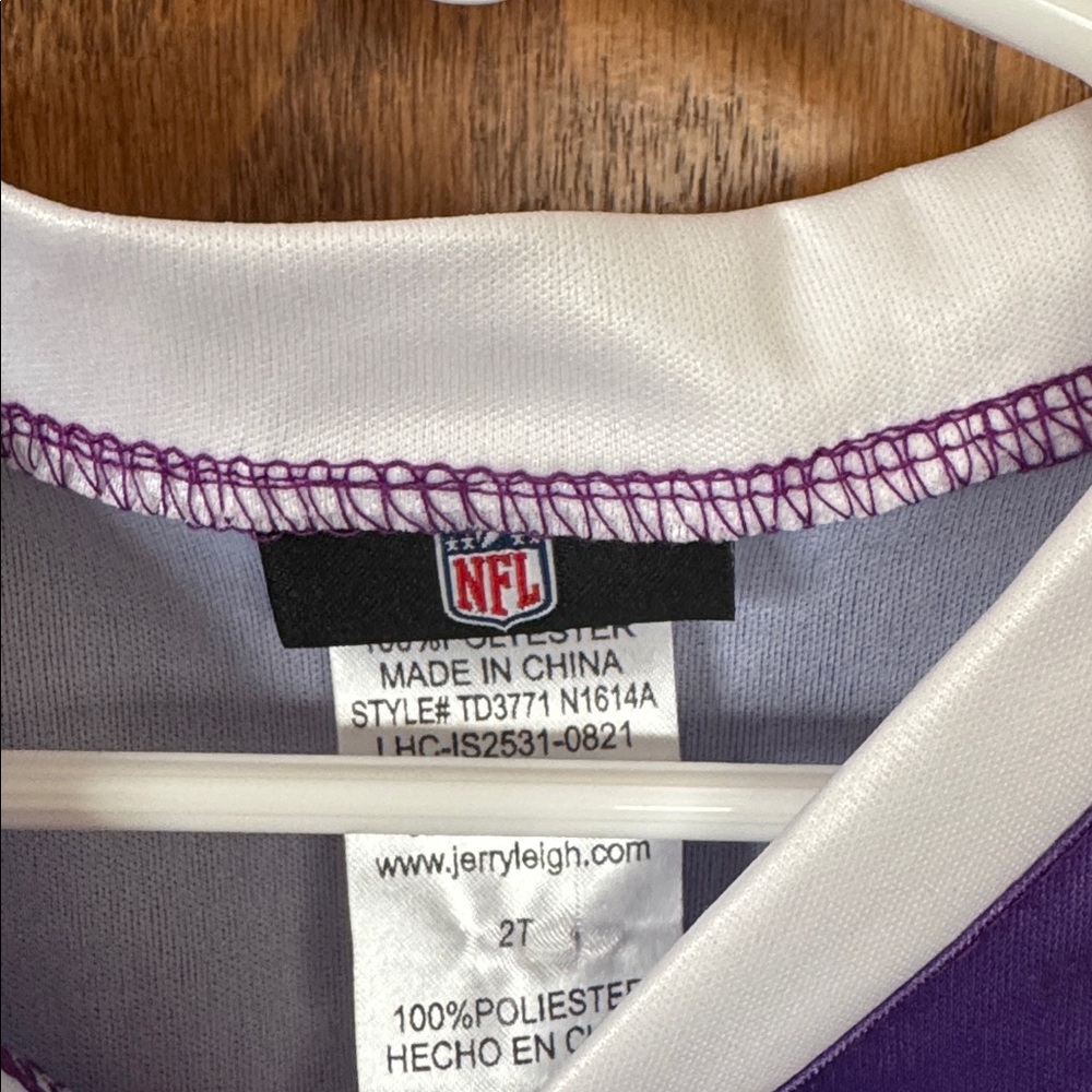 NFL Purple and White Cheerleader Dress Minnesota Vikings Tutu Football 2T - Picture 4 of 5